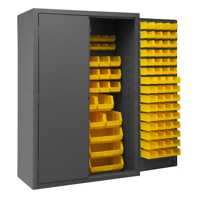 Durham Mfg. Cabinet, 16 Gauge, 186 Yellow, 48 x 24 x 72 | 2502-186-95