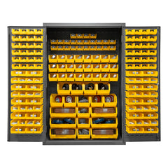 Durham Mfg. Cabinet, 16 Gauge, 186 Yellow, 48 x 24 x 72 | 2502-186-95