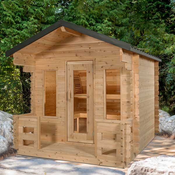 Dundalk Leisurecraft CT Georgian Cabin Sauna with Porch CTC88PW