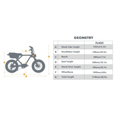 Eunorau Flash Electric Bike - Midrive/AWD - Lunar Dust