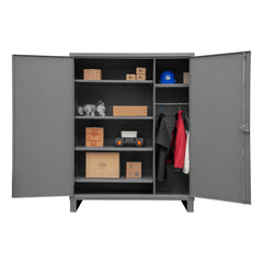 Durham Mfg. Wardrobe Cabinet, 4 Adjustable Shelves, 1 Fixed Shelf, Hanger Bar, 36 x 24 x 78 | HDWC243678-5S95