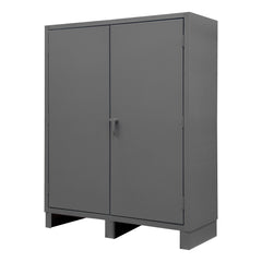 Durham Mfg. Wardrobe Cabinet, 5 Shelves, Hanger Bar, 60 x 24 x 78 | HDWC246078-5S95