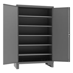 Durham Mfg. Cabinet, 14 Gauge, 5 Shelves, Legs, 48 x 24 x 78 | JC-482478-5S-95