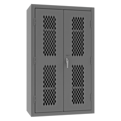 Durham Mfg. Ventilated Shelves Cabinet, 14 Gauge, 3 Shelves, 36 x 18 x 60 | EMDC-361860-95