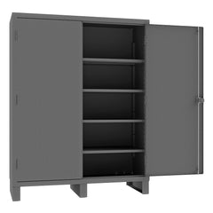 Durham Mfg. Cabinet, 14 Gauge, 4 Shelves, 60 x 24 x 78 | 3704-4S-95